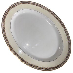 Antique Schleiger 774 China 16" Oval Serving Platter by Haviland, Limoges France